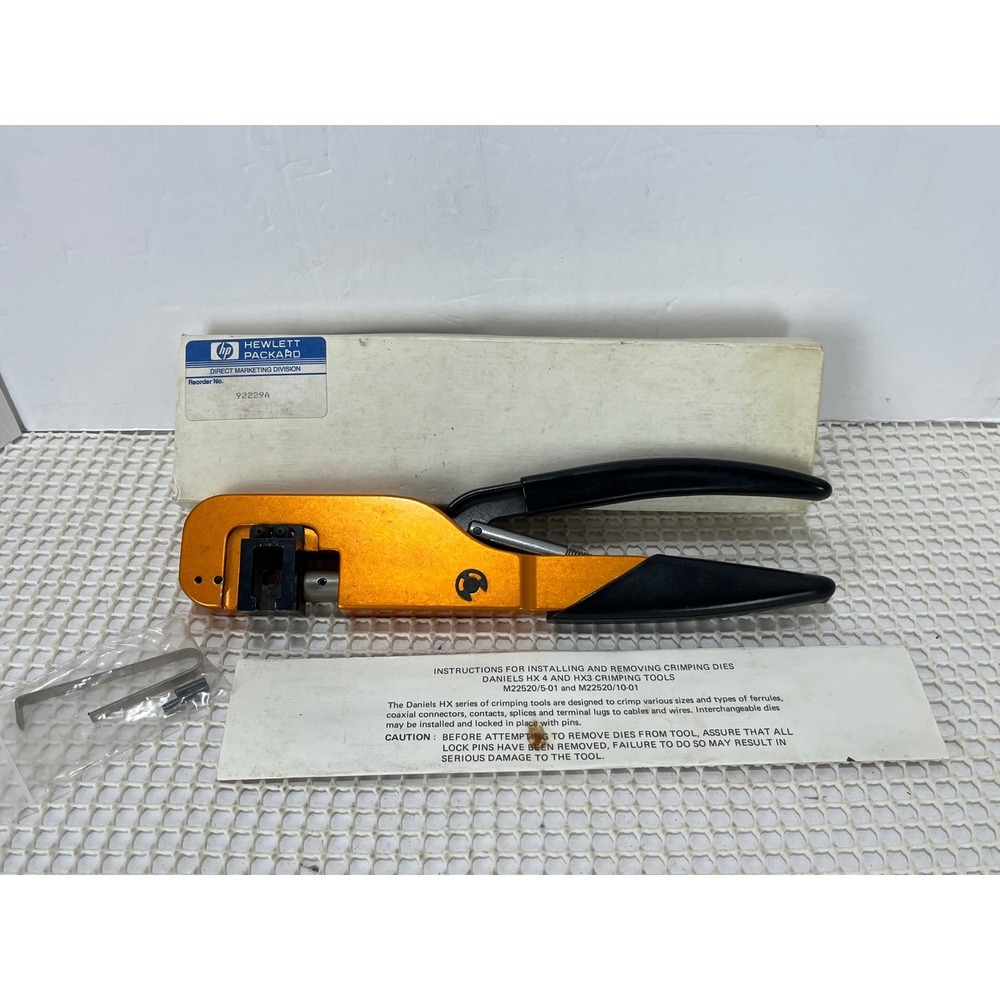 Hewlett Packard 92228A Daniels HX4 HY3 Crimping Tool Die Set
